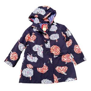 Girls Mini Boden Hooded Fall Jacket Size 5/6